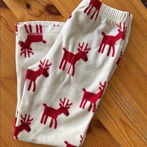 Hanna Andersson 120 6-7 Raindeer Fleece Pajama Pant